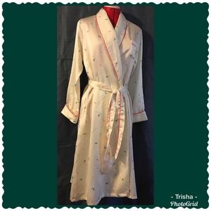 Georgette Trabolsi, off-white & rosebud robe in M